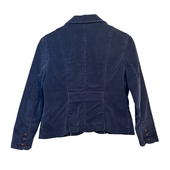 St. John's Bay Women's MP Blue Corduroy Button-Up‎ Jacket Mid-Length Casual - Picture 2 of 6